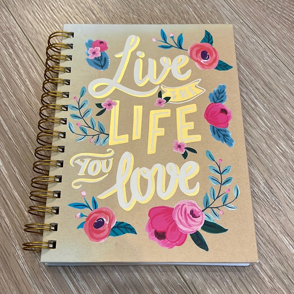 Clementine Notebook “Live the Life You Love”
